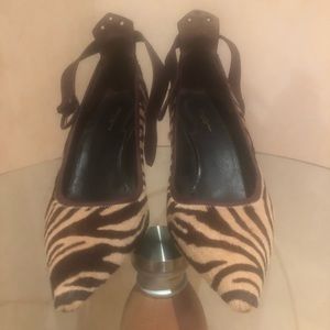 Donna Karan Animal Print Kitten Heels